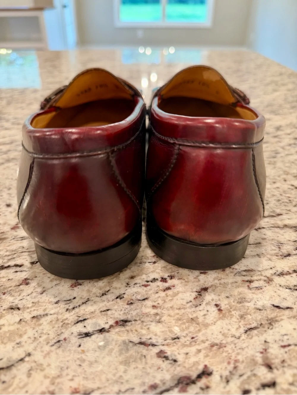 Cole Haan Shoes Men’s Size 10.5 D Burgundy Kiltie Monk Strap Loafers Italy 3516